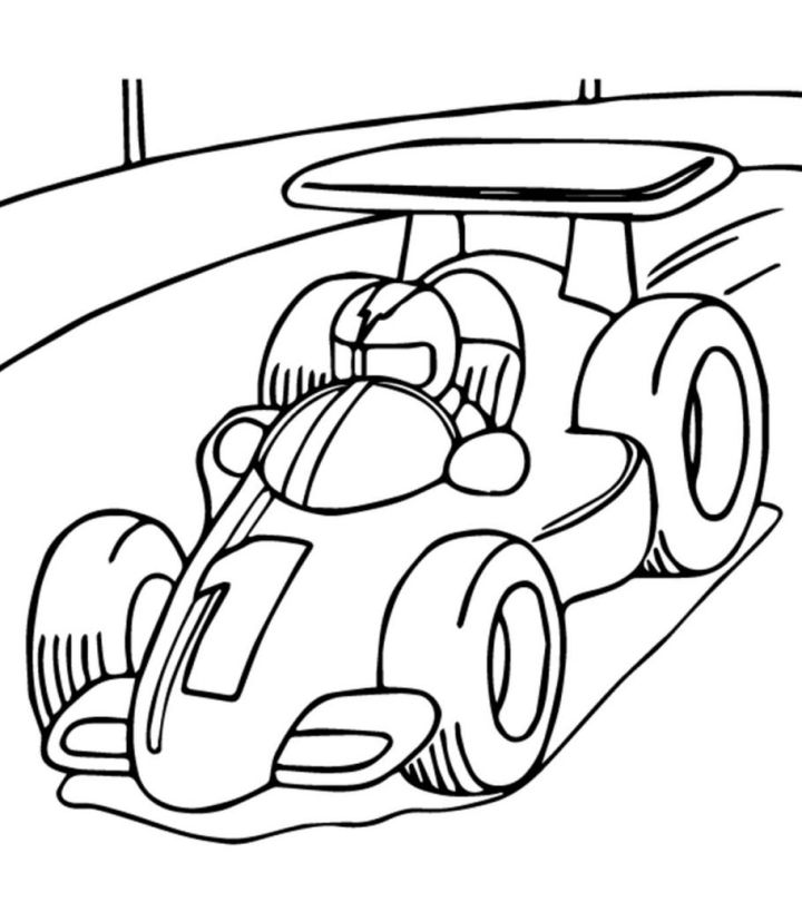 25 Free Race Car Coloring Pages for Kids and Adults