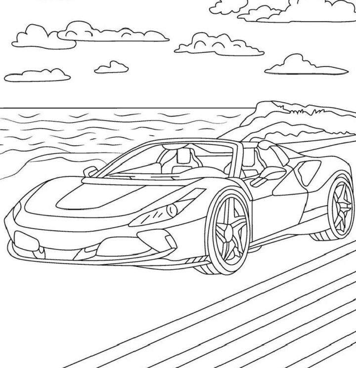25 Free Race Car Coloring Pages for Kids and Adults