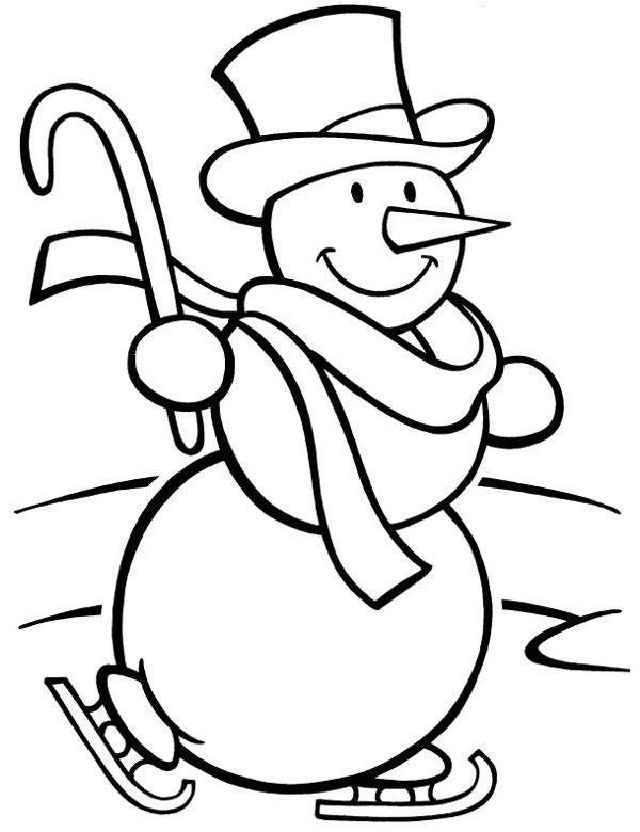 25 Free Snowman Coloring Pages for Kids and Adults