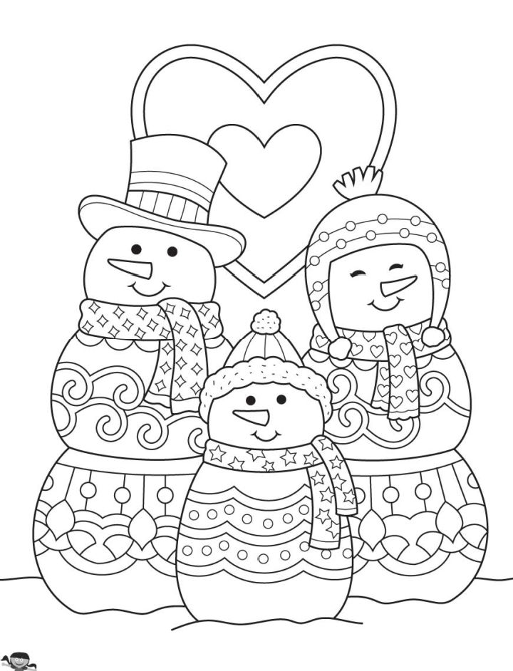 25 Free Winter Coloring Pages for Kids and Adults
