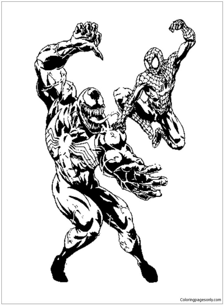 25 Free Venom Coloring Pages for Kids and Adults