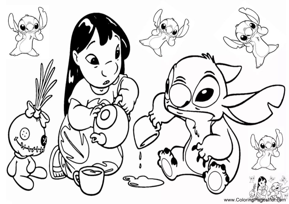 25 Free Stitch Coloring Pages for Kids and Adults