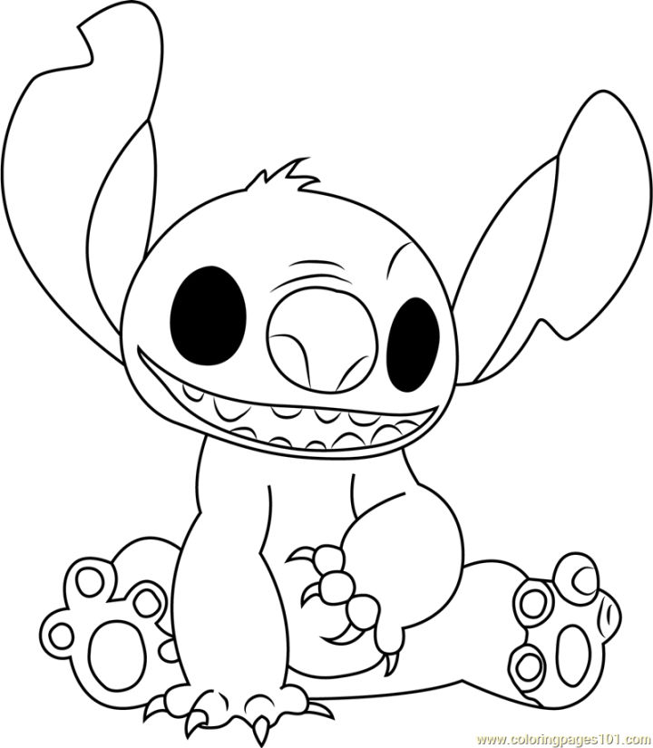 25 Free Stitch Coloring Pages for Kids and Adults