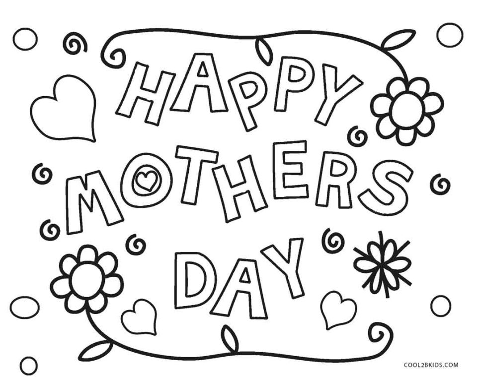 25 Free Mother's Day Coloring Pages for Kids and Adults