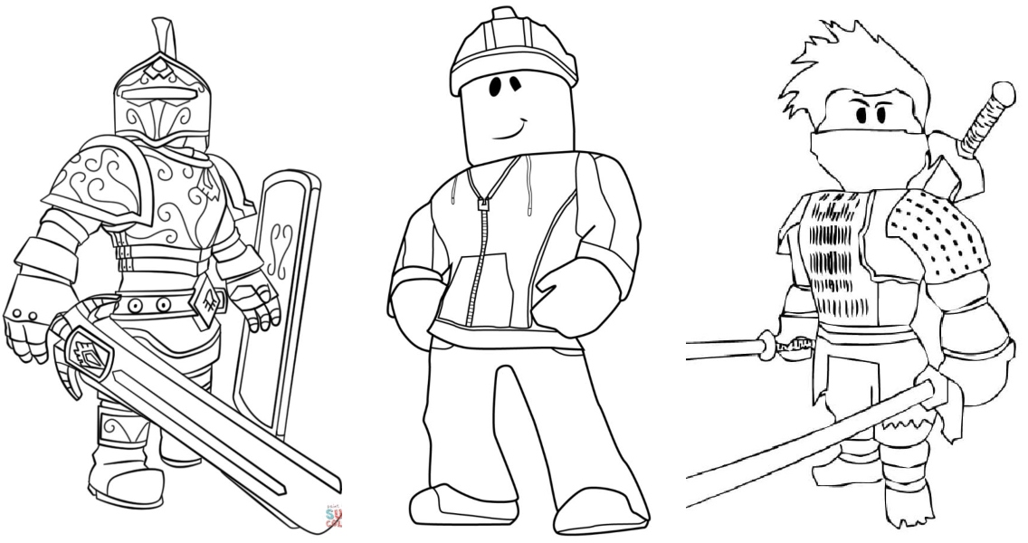 Roblox Noob Fight Coloring Page - ColoringAll