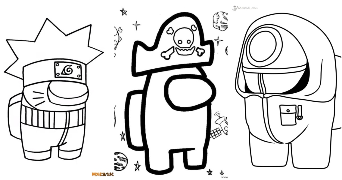 25 Free Among Us Coloring Pages for Kids and Adults