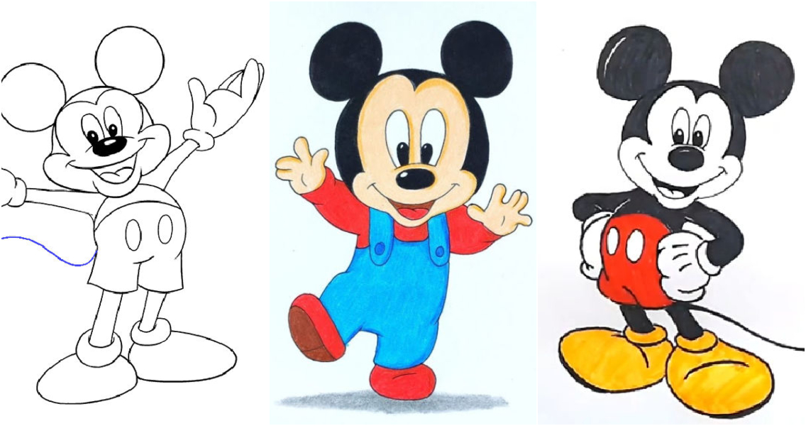 Mickey Mouse Drawing Ideas