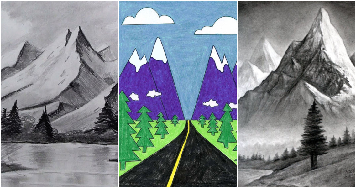 How To Draw A Mountain A StepByStep Tutorial For Kids