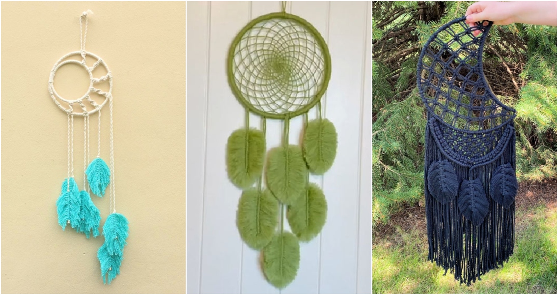 DIY Macrame Dream Catcher - Step by Step Instructions - Blitsy - Step By Step Dream Catcher Patterns Free