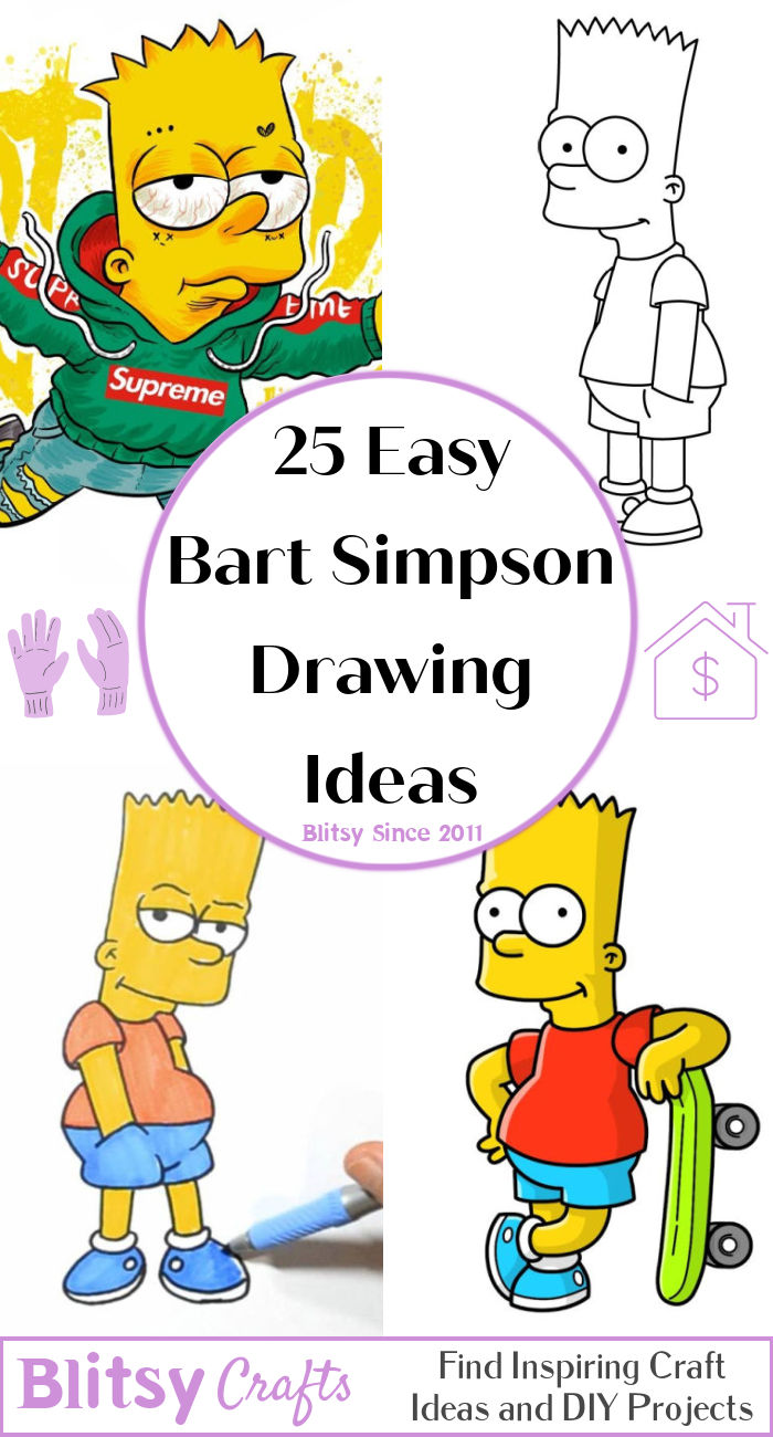 25 Easy Bart Simpson Drawing Ideas - How To Draw