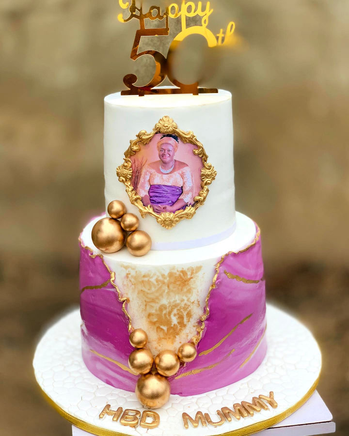 25 Beautiful 50th Birthday Cake Ideas for Men & Women
