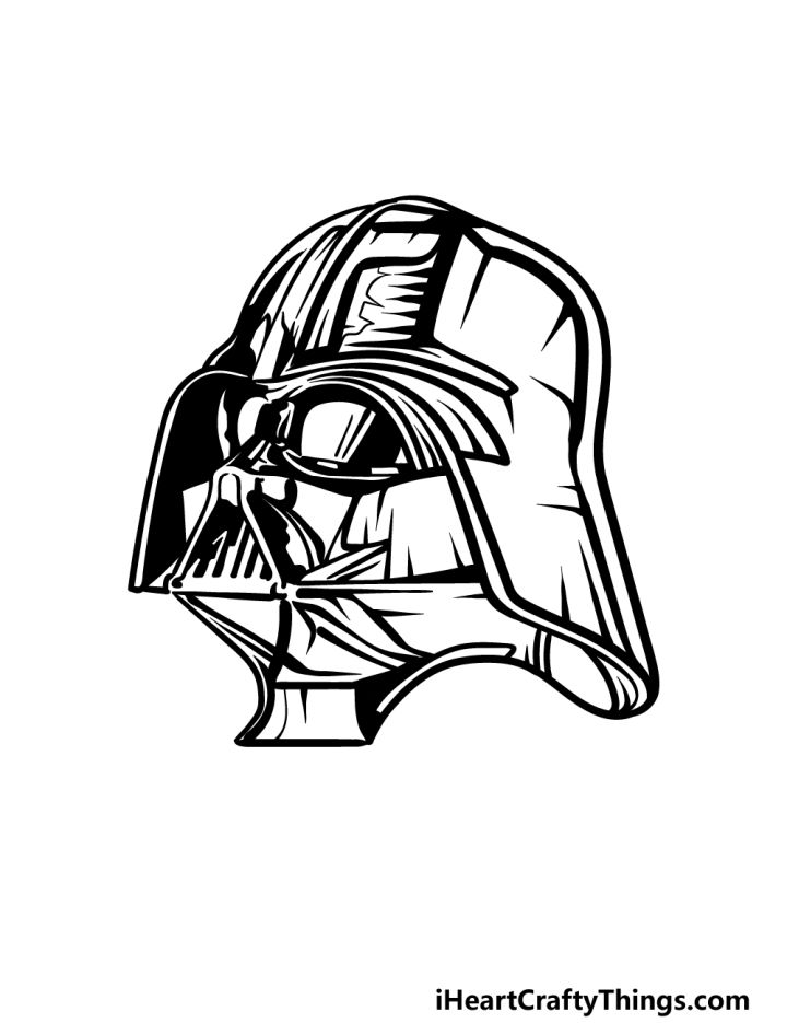 Draw a Cartoon Darth Vader