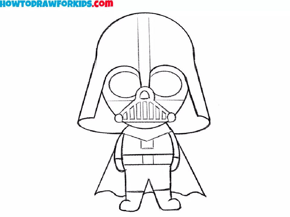 Darth Vader Drawing Step by Step Guide