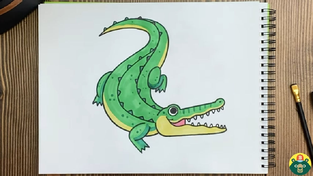 25 Easy Alligator Drawing Ideas - Draw an Alligator