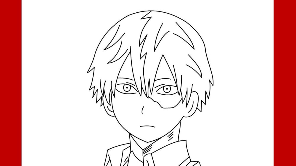 25 Easy Todoroki Drawing Ideas - How to Draw Todoroki