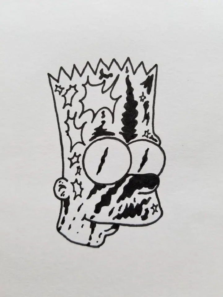 25 Easy Bart Simpson Drawing Ideas - How To Draw