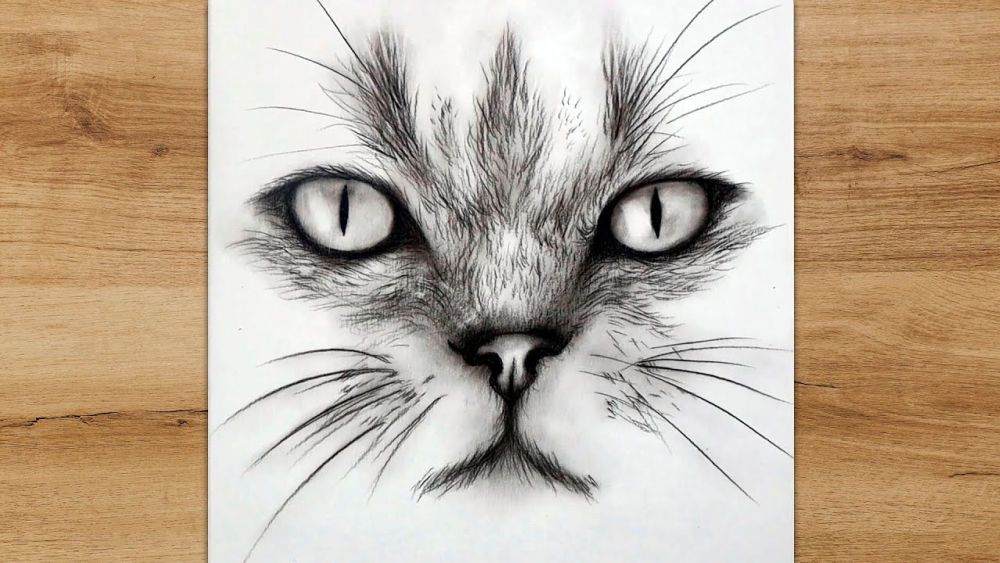 25 Cat Face Drawing Ideas How to Draw a Cat Face