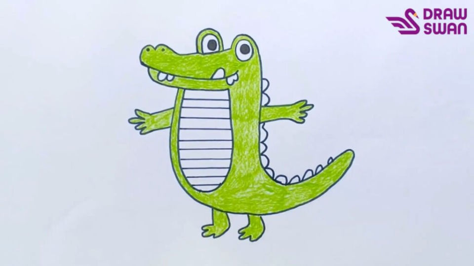 25 Easy Alligator Drawing Ideas - Draw an Alligator