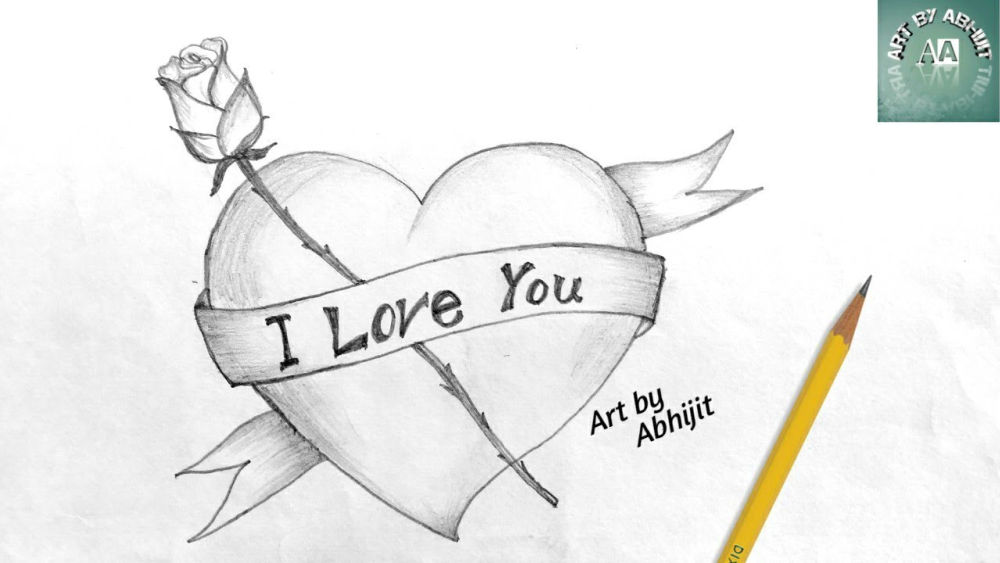 25 Easy Love Drawing Ideas - How to Draw the Love