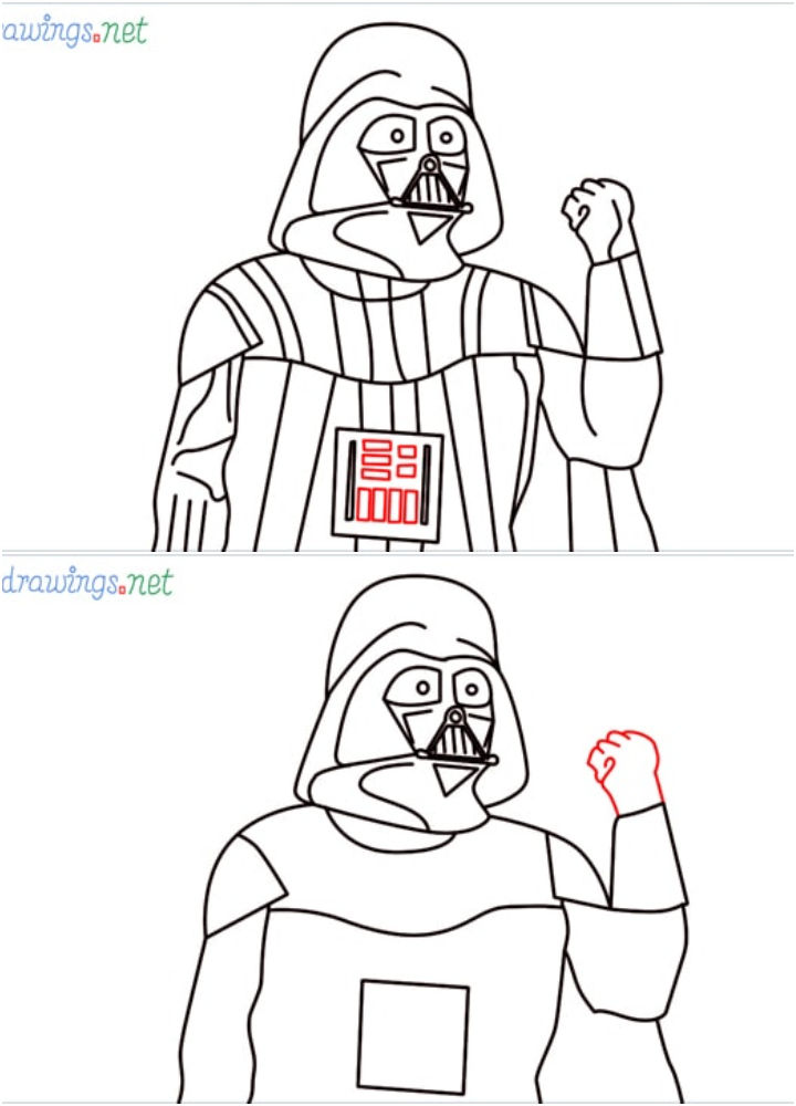 Draw Darth Vader with a Pencil