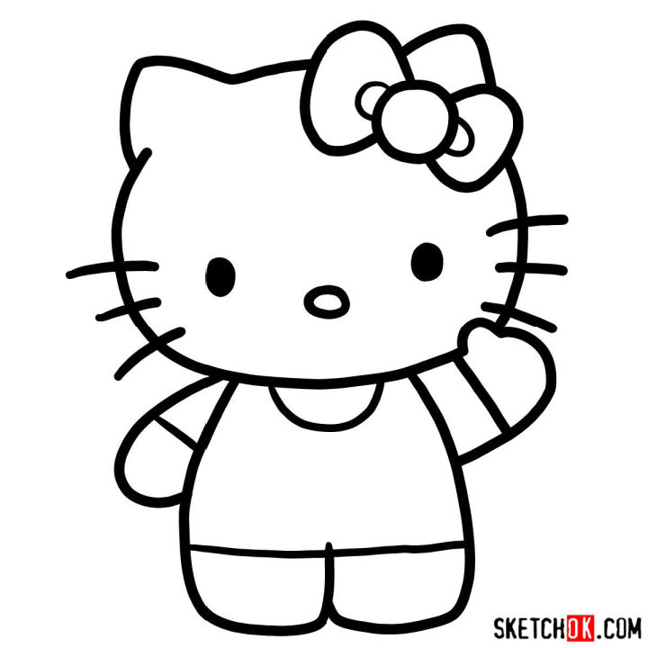 25 Easy Hello Kitty Drawing Ideas - Draw Hello Kitty