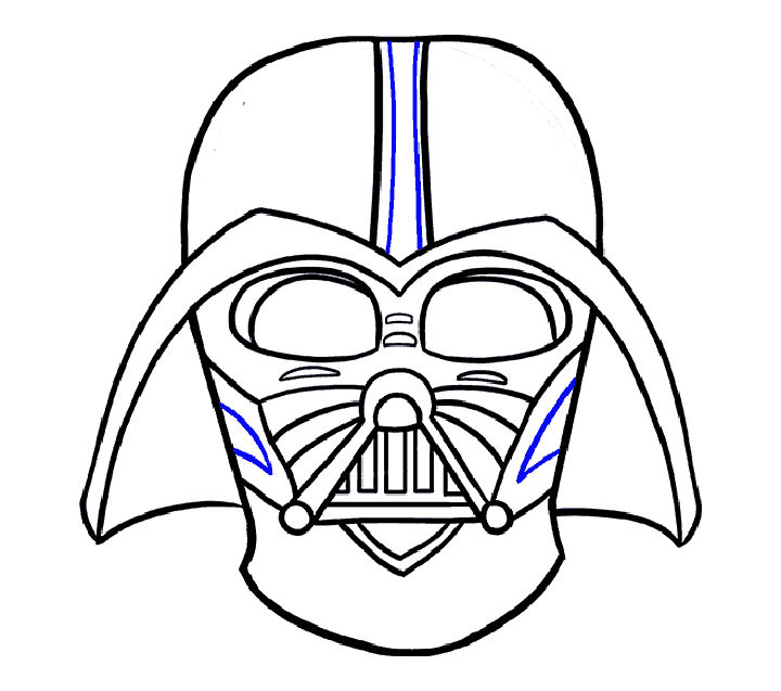 Darth Vader Drawing with a Pencil