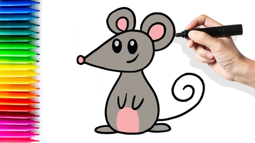 25 Easy Mouse Drawing Ideas - How to Draw a Mouse
