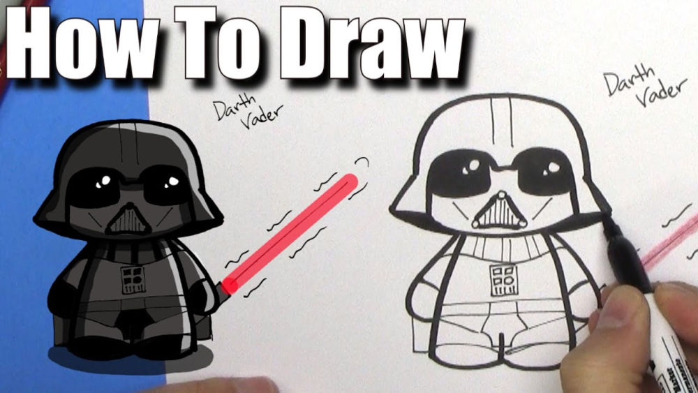 25 Easy Darth Vader Drawing Ideas - How to Draw