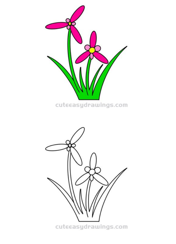25 Easy Grass Drawing Ideas How to Draw Grass Blitsy