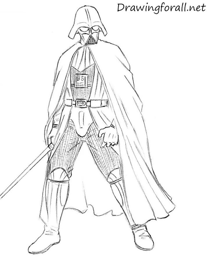 Darth Vader Sketch Drawing