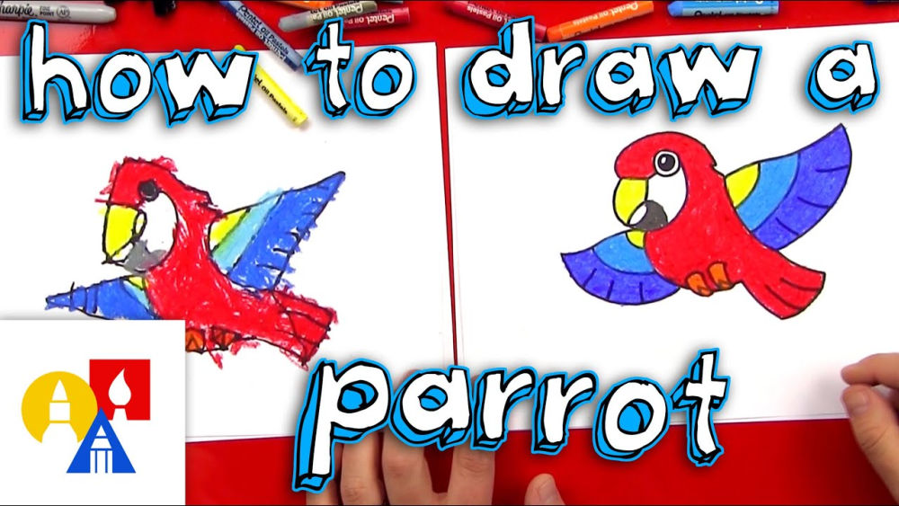 25 Easy Parrot Drawing Ideas - How to Draw a Parrot