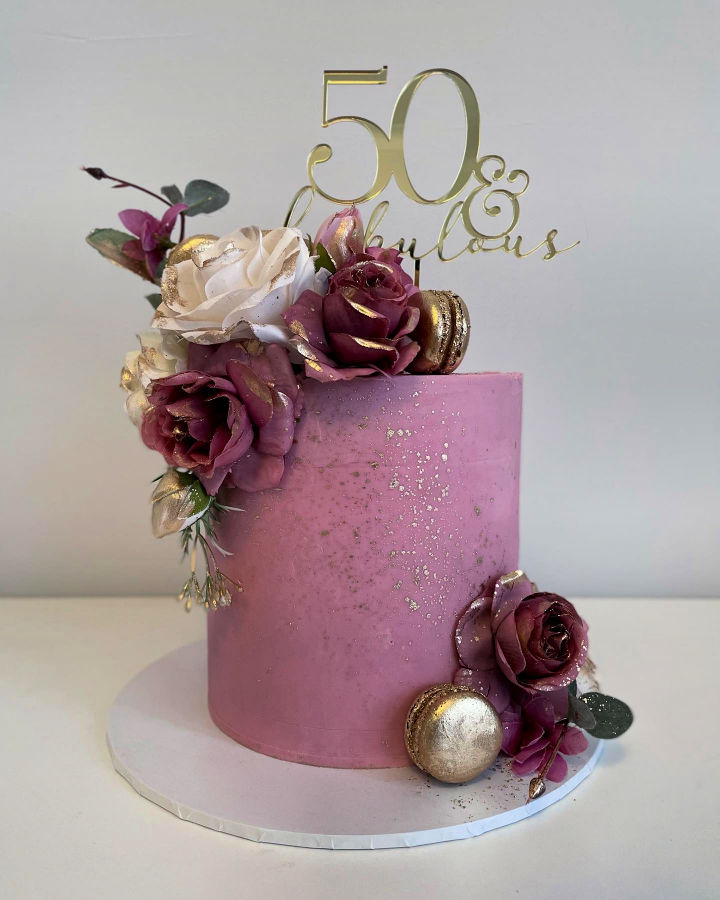 25 Beautiful 50th Birthday Cake Ideas for Men & Women