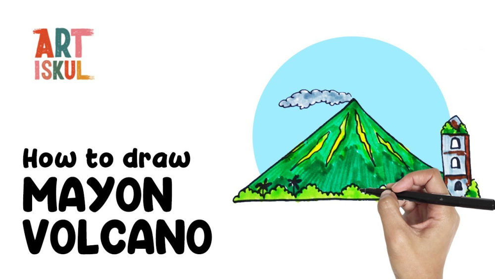 25 Easy Volcano Drawing Ideas - How to Draw