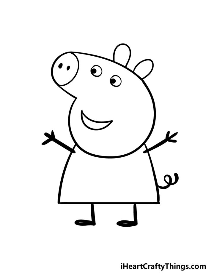 25 Easy Peppa Pig Drawing Ideas - Draw Peppa Pig