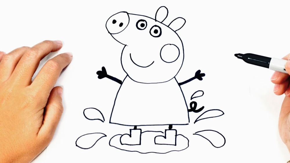 25 Easy Peppa Pig Drawing Ideas - Draw Peppa Pig