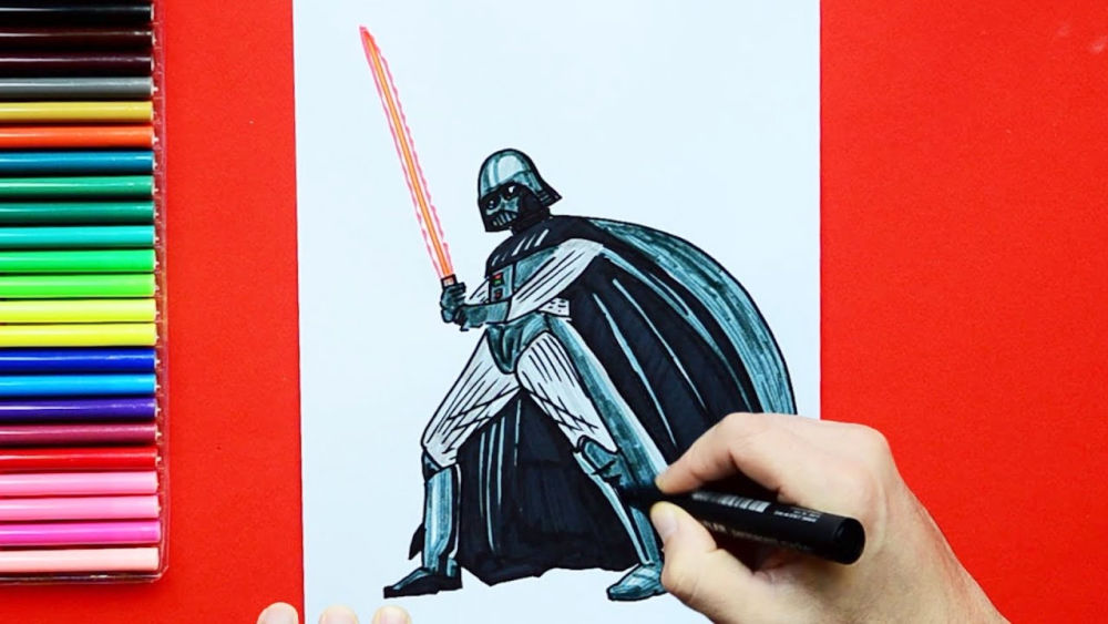 25 Easy Darth Vader Drawing Ideas - How to Draw
