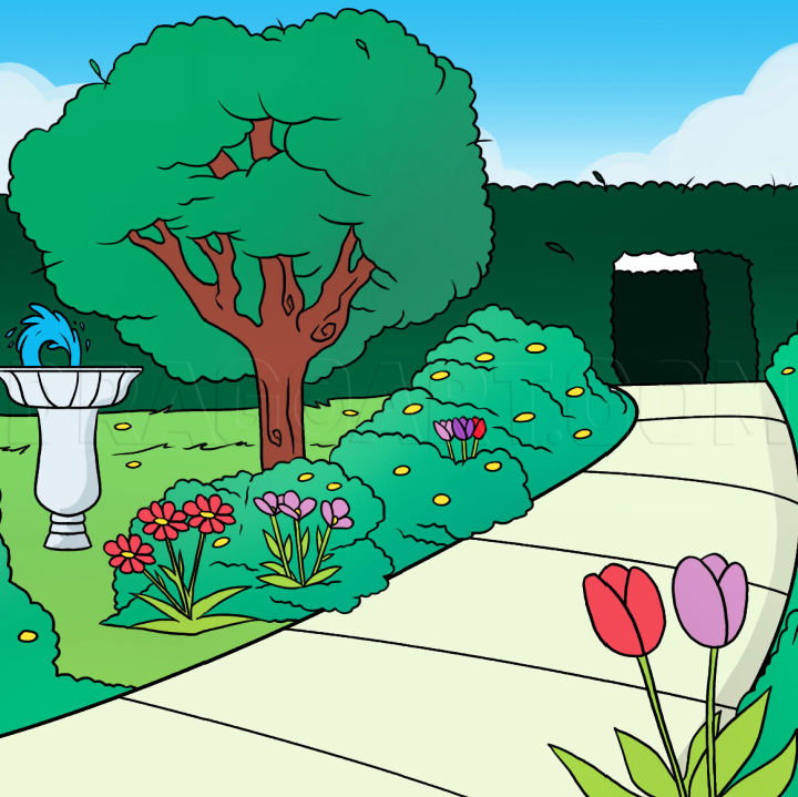 20 Easy Garden Drawing Ideas How to Draw a Garden