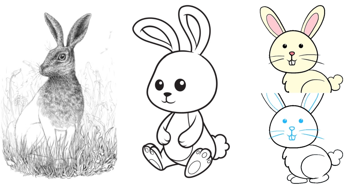 How to Draw a Rabbit - Really Easy Drawing Tutorial-saigonsouth.com.vn