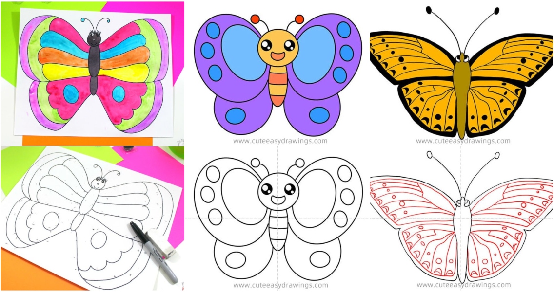 3d butterfly drawing  Butterfly drawing, Butterfly art painting, Beautiful  butterflies art
