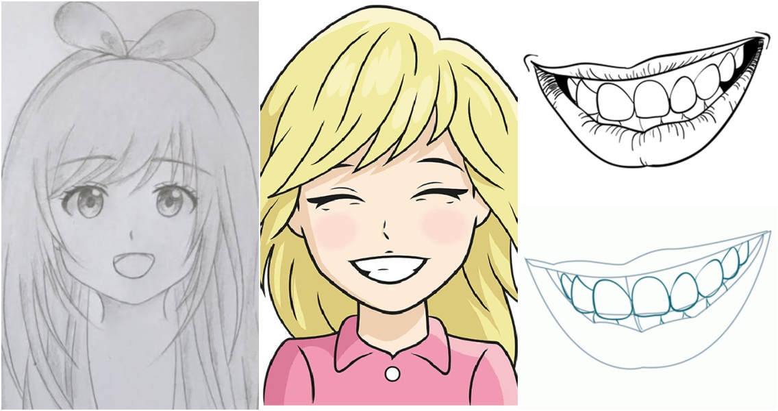 25 Easy Smile Drawing Ideas - Smile Drawing Reference