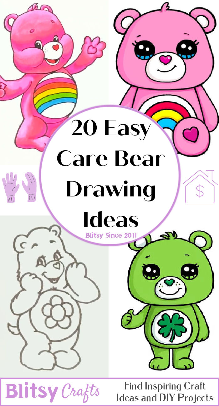 20 Easy Care Bear Drawing Ideas Step By Step Blitsy