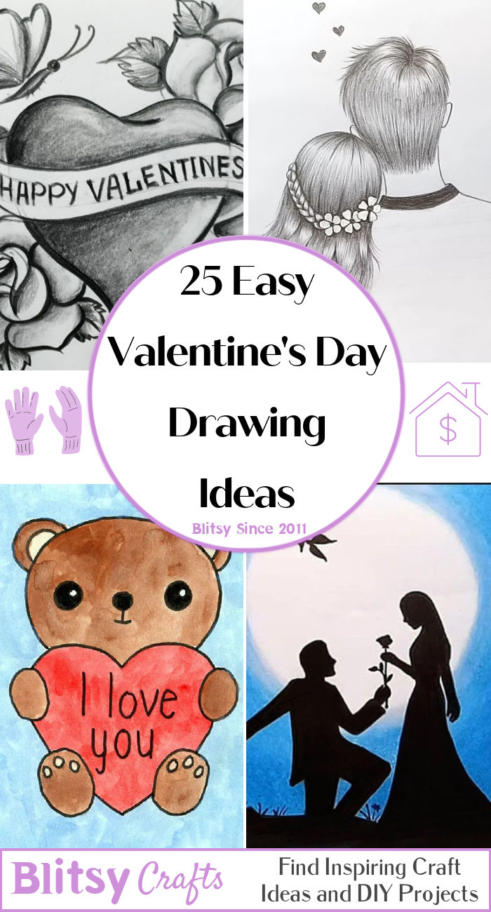 25 Easy Valentine’s Day Drawing Ideas How to Draw