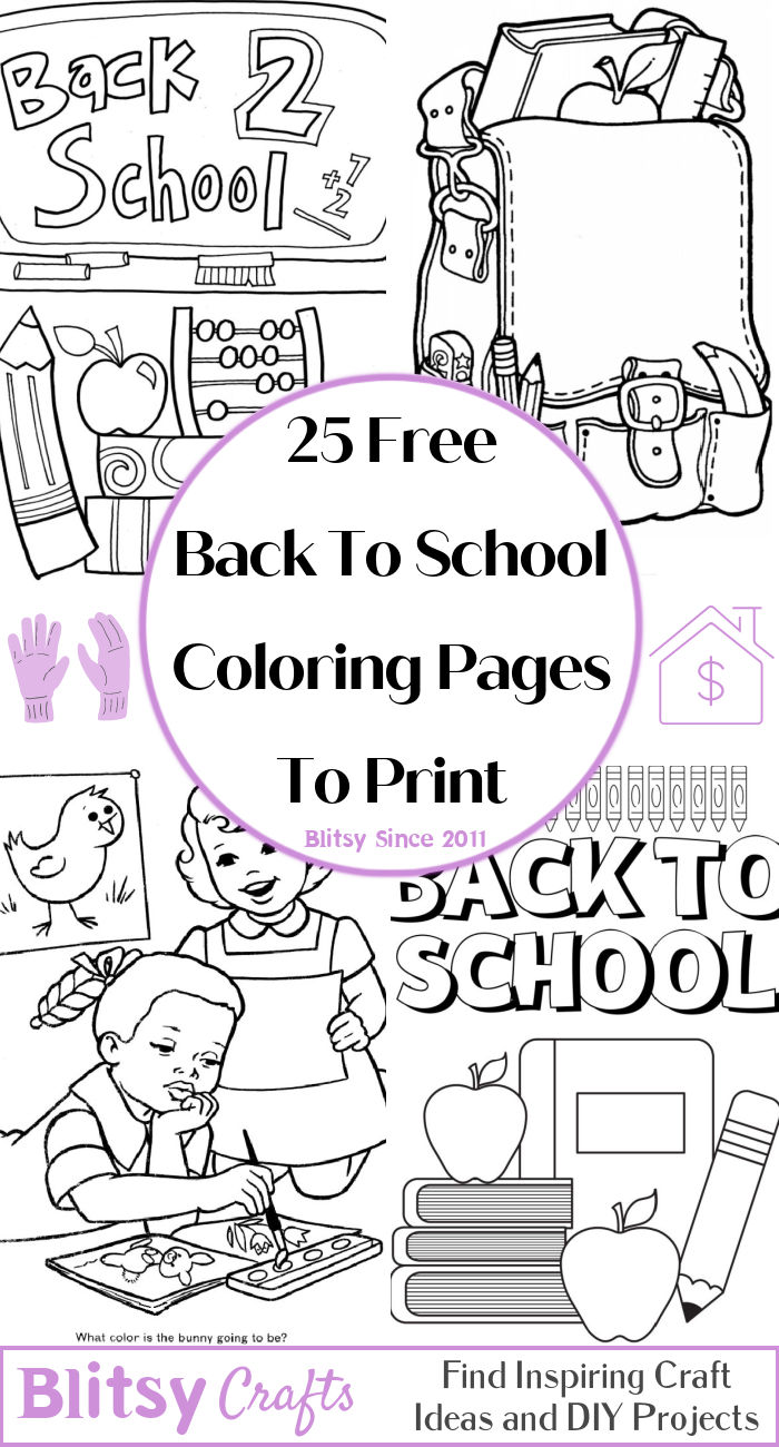 25 Free Back to School Coloring Pages for Kids and Adults