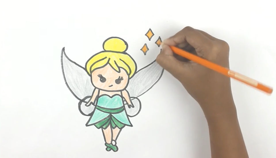 25 Easy Tinkerbell Drawing Ideas - How to Draw Tinkerbell