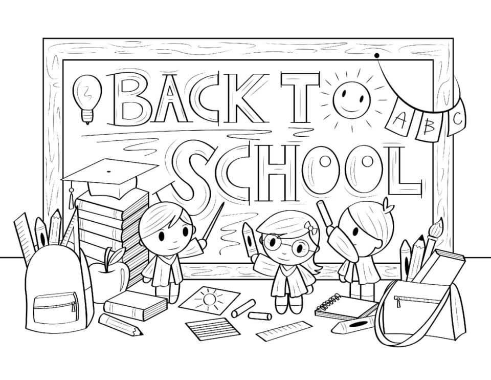 25 Free Back to School Coloring Pages for Kids and Adults