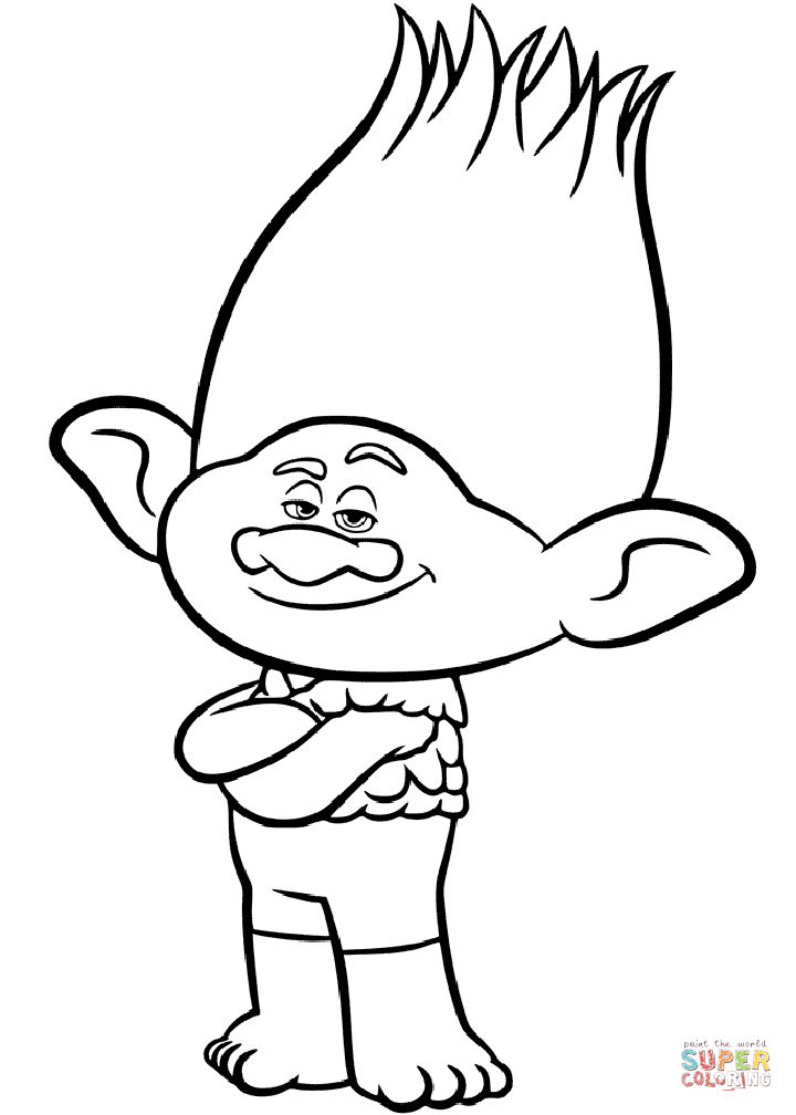 25 Free Trolls Coloring Pages for Kids and Adults