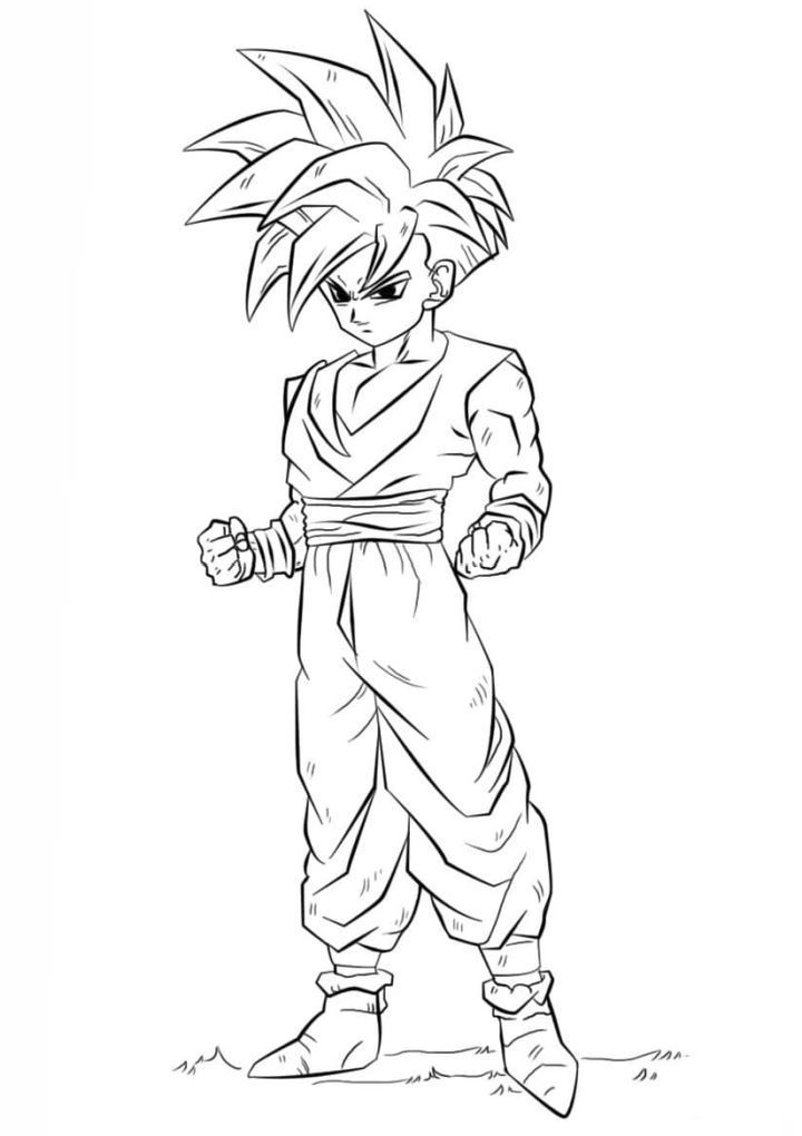 25 Free Dragon Ball Z Coloring Pages for Kids and Adults