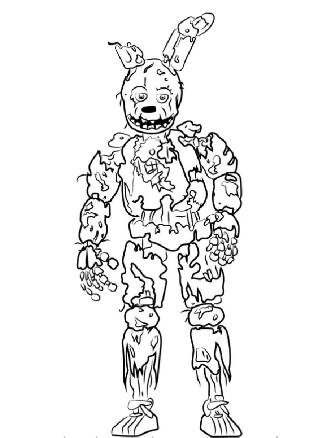 20 Easy Springtrap Drawing Ideas - How to Draw Springtrap