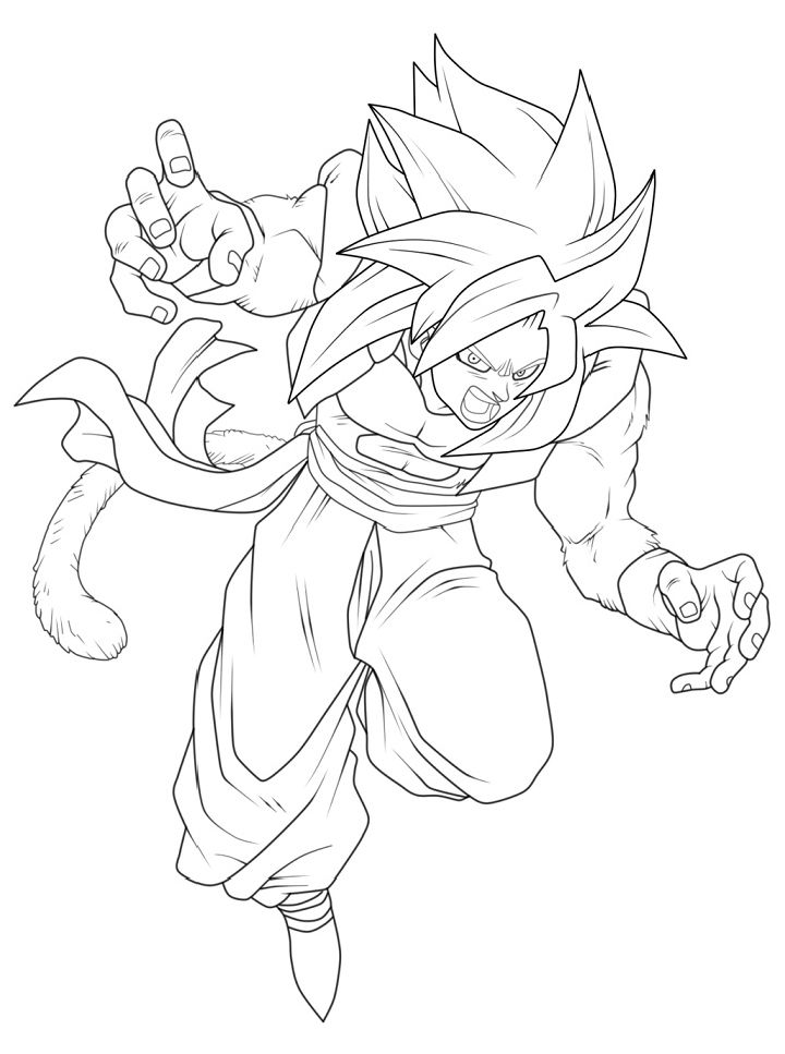 25 Free Dragon Ball Z Coloring Pages for Kids and Adults