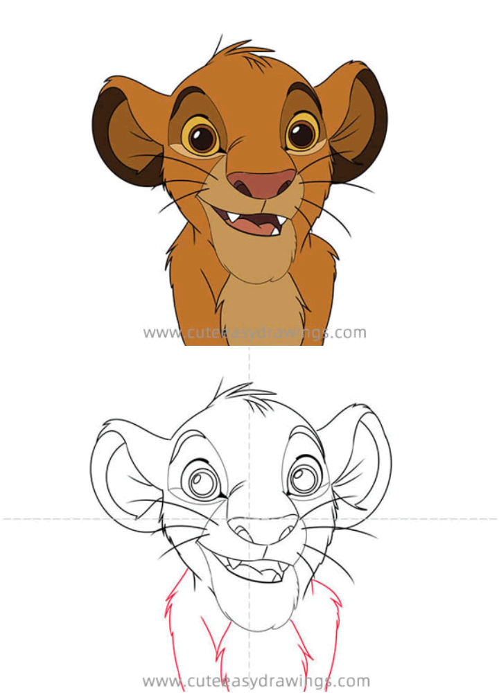 25 Easy Simba Drawing Ideas How To Draw Simba